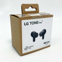 LG TONE Free DT80Q in-ear Bluetooth headphones with Dolby Atmos sound, MERIDIAN technology, ANC (Active Noise Cancellation), UVnano & IPX4 splash protection - black