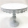 Snowtaros (WITHOUT ORIGINAL) Cake Stand Round Metal Dessert Display with Crystal Beads, 3 Tier Round Cupcake Stand Vintage Style for Party Wedding Decoration (White)