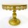 Snowtaros (WITHOUT ORIGINAL) Cake Stand Round Metal Dessert Display with Crystal Beads, 3 Tier Round Cupcake Stand Vintage Style for Party Wedding Decoration (Gold)