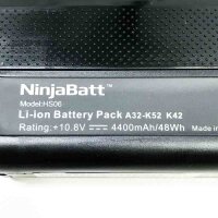 NinjaBatt Battery for Asus A32-K52 A42 K52J K52N K42J K42JC A52F A42-K52 X52F K52 A41-B53 K42F A41-K52 K52F A62 X42