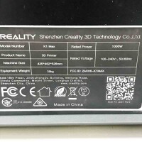 Creality offizieller K1 Max 3D-Drucker, 600 mm/s Hochgeschwindigkeits-3D-Drucker, mit AI-Kamera, AI-LiDAR, automatischer Nivellierung, dualer Kühlung, keine Montage erforderlich(300 x 300 x 300 mm)