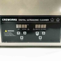 CREWORKS Ultrasonic Cleaner with Heater 6L Professional Ultrasonic Cleaner with Timer Stainless Steel Ultrasonic Cleaner for Dentures Jewelry Glasses Watches Glasses Ultrasonic Cleaner (6L)