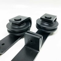 WOLFBIRD 152CM/5FT Bifold sliding door fitting for one-way fitting system, folding door kit Suitable for 2 doors with a total width of 150CM (without door panels)