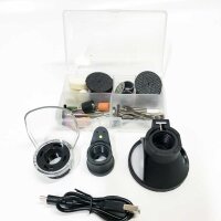 DEPSTECH A1L 8V Mini Cordless Grinder 2.5Ah Cordless Rotary Tool Multi Tool Kit with LED Light 5000-30000RPM Speed ​​47 Accessories for Grinding, Engraving, Polishing and DIY