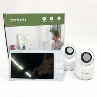 bonoch 7 inch baby monitor with 2 cameras, 720p video...