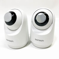 bonoch 7 Zoll Babyphone mit 2 Kameras, 720p Video Babyphon hone WLAN, 6000mAh Akku 23hrs, Nachtsicht, Beidseitige Audiofunktion, Remote-PTZ, VOX-Modus, Temperatursensor, 8 Schlaflieder