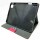 KingBlanc Hülle für iPad Pro 11 Zoll 4. Generation 2022 3./2./1. Gen (2021/2020/2018) mit Stifthalter, Auto Schlaf/Wach, Veganes Leder Schutzhülle mit Standfunktion, Rot/Dunkelblau