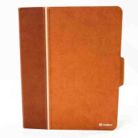 KingBlanc Hülle für iPad Pro 12,9 Zoll 6. Generation 2022 5./4./3. Generation (2021/2020/2018) mit Stifthalter, Auto Wachen/Schlafen, Pencil 2 kabelloses Aufladen, Veganes Leder Smart Cover, Braun