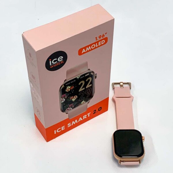 ICE-WATCH - Ice smart 2.0 Rose-Gold - Pink connected watch with pink silicone strap for women