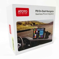 ATOTO P807SD-RM Tragbares Autoradio, Wireless CarPlay & Kabelloses Android Auto, 7-Zoll-QLED blendfreies Touchscreen, WDR & automatische Dimmfunktion, Fernbedienung, Bluetooth, GPS-Navigation