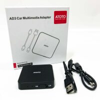 ATOTO AD3 Wireless CarPlay & kabelloses Android Auto...