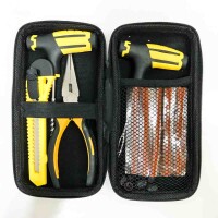 Yolistar tire repair set, 36-piece tire repair set, professional tire repair kit with vulcanizing strips, gloves and accessories for tires for cars, bicycles, motorcycles, tractors, trucks
