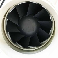 HG Power 125 mm adjustable exhaust fan, pipe fan with fan speed controller, energy saving, quiet duct fan, bathroom fan, pipe fan for kitchens, bathrooms, garage, exhaust fan