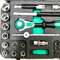 Wera (attachment 8784-A1 is missing) 8100 SA 4 Zyklop speed ratchet set, 1/4 inch drive, imperial, 41 pieces, 05003535001