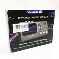 ClonerAlliance ViewLite AV: portable analog-to-digital converter with remote control. Capture CVBS/S-Video/RCA/Composite. VHS/TV Box/Retro Gaming/Hi8 Recorder. No PC required.