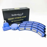 WELLRELAXX Smart Hula Hoop quiet | up to 113cm circumference | Hula Hoop Adults | Hula hoop with weight ball | Hullahub tire for losing weight with slimming belt - protects skin and clothing