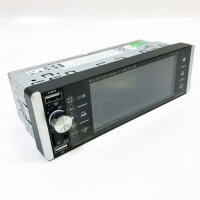 1 Din Autoradio mit Wireless Carplay & Android Auto - 5,1 Zoll HD Touchscreen Radio mit EQ/FM AM RDS Radio/AUX Eingang/TF/SWC + Rückfahrkamera & MIC