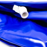 Foldable Inflatable Bathtub Adults 75x75cm Freestanding Ice Barrel Spa for Ice Bath Foldable Round Folding Bathtub for Adults Bath Salt Salt Bath (Dark Blue)