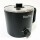 Vocha Elektrische Hot Pot Topf, 1.6L Kleiner Elektrischer Kochtopf, Tragbare Schneller Nudelkocher, Multikocher für Suppe/Ramen/Pasta/Haferflocken/Ei, 250W/600W// schwarz