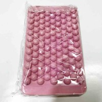 DUSEHNO Mini Ice Cube Trays with Mold 104 x 4 Pieces for Freezer with Container for Juice, Cooling, Drinks, Coffee, Cocktails//Pink
