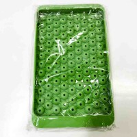 DUSEHNO Mini Ice Cube Trays with Mold 104 x 4 Pieces for Freezer with Container for Juice, Cooling, Drinks, Coffee, Cocktails//Green