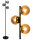 Neatfi Sphere Floor Lamp, 3000K Warm Lighting, 159CM High, Single Pole Modern Lamp for Living Room, Bedroom and Office (3 Globes)