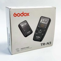 Godox Kabelloses Auslöser-Set der TR-Serie für Nikon, Integrierte 2,4-G-Funk-Timer-Fernbedienung mit Kabeln, Unterstützt Zeitraffer, Belichtungstimer und mehrere Aufnahmemodi(TX+RX+N1+N3)