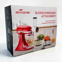 GVODE vegetable cutter accessory for Kenwood kMix KMX food processor, cheese grater, vegetable mill with 3 stainless steel blades