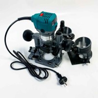 KATSU Electric Hand Wood Router Edger Set 220V 710W with 3 bases + 3 collets 6mm, 8mm and 10mm