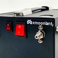 Mxmoonant 300bar portable PCP compressor, oil and water free, can be used with 220V power supply & 12V car battery, for airsoft, paintball tanks, diving, with EU plug