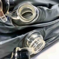 B&Y Aufblasbare Faltbare Badewanne für Erwachsene 168x76x68cm Faltbare Badewanne Eisbaden Tonne Freistehende Badewanne für Die Dusche Garten Eisbad Eisbaden und Heiß mit Pumpe