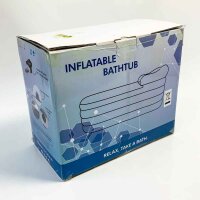 B&Y Aufblasbare Faltbare Badewanne für Erwachsene 168x76x68cm Faltbare Badewanne Eisbaden Tonne Freistehende Badewanne für Die Dusche Garten Eisbad Eisbaden und Heiß mit Pumpe