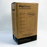 Pro Breeze Luftentfeuchter 20L in 24h Entfeuchtungsleistung - Raumgröße ca. 195m³ (~30 m²) - mit 4 Betriebsarten, Digitalanzeige, Ablaufschlauch, Wäschetrocknung, Timer - Gegen Feuchtigkeit & Schimmel