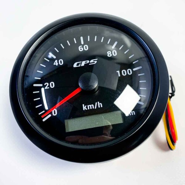 GPS Speedometer 0-120km/h, Backlight Odometer Speedometer for Motorcycle Marine Boat Car Truck with GPS Antenna