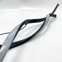 Mikeru Moderne LED-Pendelleuchte 100cm, LED Wave Hängeleuchte Esstisch Schwarzes Dimmbares Esszimmerlicht mit Fernbedienung 10% bis 100% Helligkeit Einstellbar 3000K/4500K/6500K, Schwarz