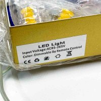 Mikeru Moderne LED-Pendelleuchte 100cm, LED Wave Hängeleuchte Esstisch Schwarzes Dimmbares Esszimmerlicht mit Fernbedienung 10% bis 100% Helligkeit Einstellbar 3000K/4500K/6500K für Küch, Gold