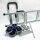 BotaBay Sack Truck (with Scratches) 2 in 1 Aluminum Hand Truck Heavy Duty Stair Climber Dolly 200kg Capacity Hand Truck Cart with 45x18cm and 6 Wheels Stair Climber Transport Truck Foldable