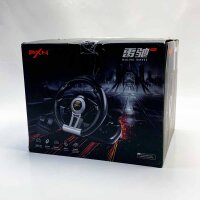 PXN V3II Simulieren Racing Wheel Gaming Lenkrad 180° für PS3/PS4, Xbox One, Xbox Series, Switch und PC, Schaltwippen und Schaltknüppel, dosierbare Pedale, Orange