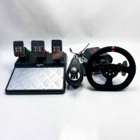 PXN V10 Driving Force Gaming Lenkrad mit Pedalen und...