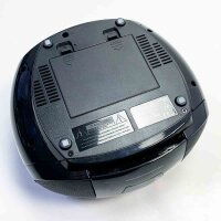 SCHWAIGER 658026 CD-Player mit Kassette und Radio MP3 USB Anschluss FM Radio AUX Kopfhörer Boombox Netz- und Batteriebetrieb Display tragbar schwarz