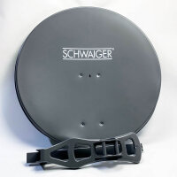 SCHWAIGER SAT system satellite set satellite dish Quad...