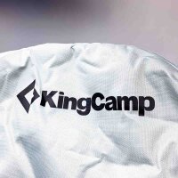 2x KingCamp Campingstühle mit verstellbarer Rückenlehne und Kühltasche belastbar bis 160 kg