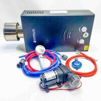 Camplux 10 liter gas water heater with water pump...