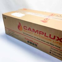 Camplux 10 liter gas water heater with water pump BW264BCP120-DE, tankless outdoor gas shower for horse washing/camping/RV travel, 50mbar, LPG