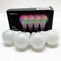 Lepro 4 pieces LED light bulb, E27 A60, 9 W,...