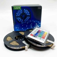 Leopro 2 x 5 meter flexible LED strip light, 36W,...