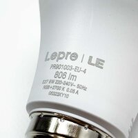 Lepro LE 4 pieces Wifi Smart LED Bulb, A60 E27, 806 lm, PR901003-EU-4