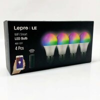 Lepro LE 4 pieces Wifi Smart LED Bulb, A60 E27, 806 lm, PR901003-EU-4