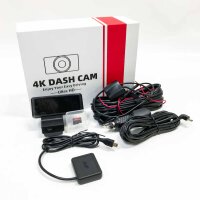 Dash Cam 4K 3.18" IPS Dashcam Car Front Rear 2160P...