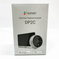 EZVIZ WLAN Türklingel mit 4600mAh Akku, 4,3 Zoll Farbbildschirm, 155° Weitwinkel und PIR-Sensor, 2MP Türspion Kamera mit drahtlosen Monitor, Zwei-Wege-Audio und Live-Ansicht verfügbar, DP2C